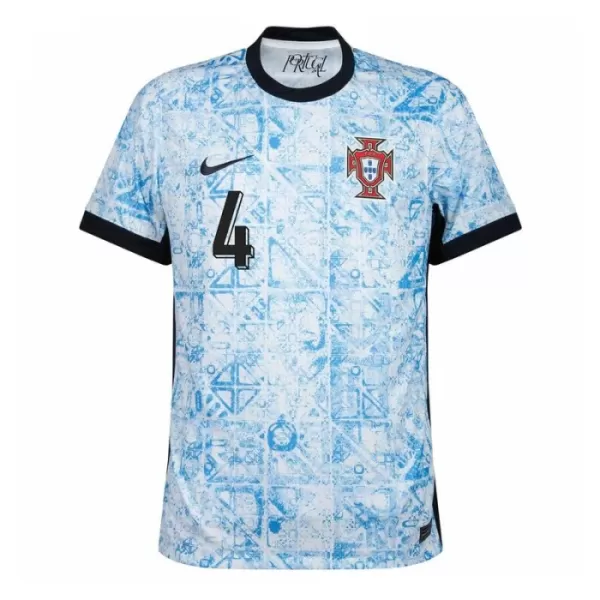 Maillot De Foot Portugal Rúben Dias 4 Extérieur Euro 2024