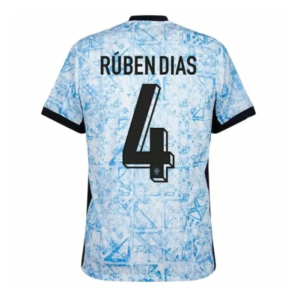 Maillot De Foot Portugal Rúben Dias 4 Extérieur Euro 2024