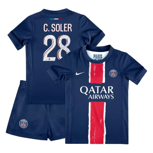 Kit De Football Paris Saint-Germain Carlos Soler 28 Enfant Domicile 24/25