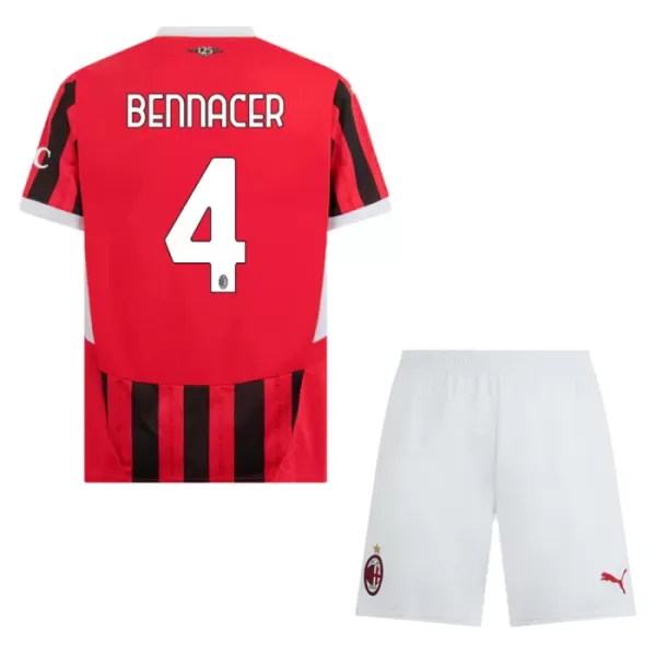 Kit De Football Milan AC Bennacer 4 Enfant Domicile 24/25