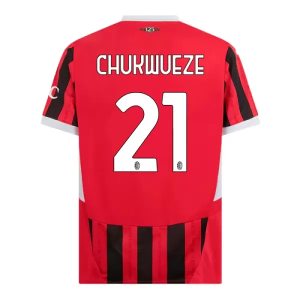 Kit De Football Milan AC Chukwueze 21 Enfant Domicile 24/25