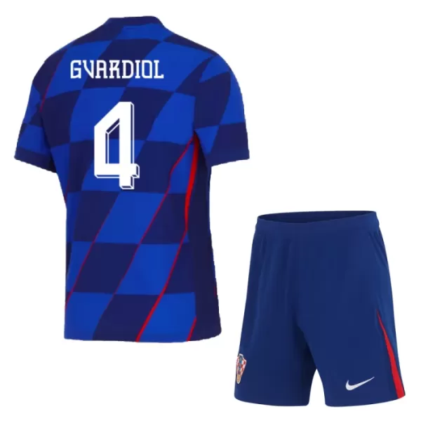 Kit De Football Croatie Josko Gvardiol 4 Enfant Extérieur Euro 2024