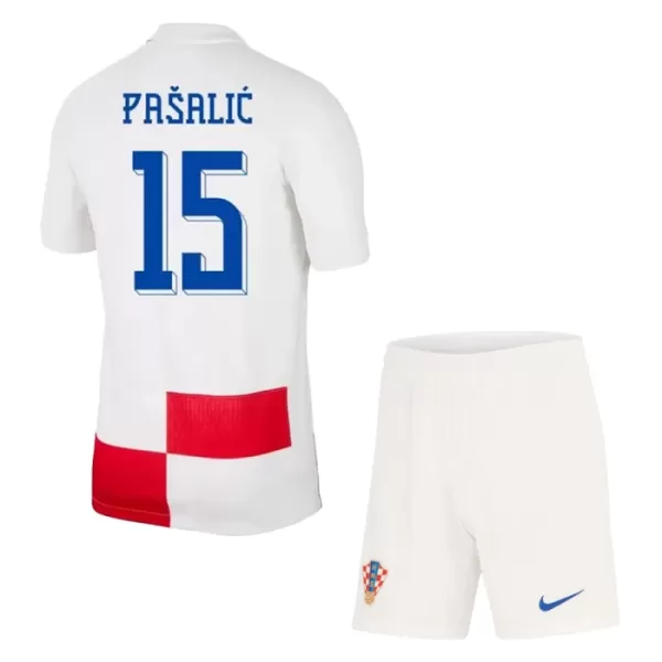 Kit De Football Croatie Pasalic 15 Enfant Domicile Euro 2024