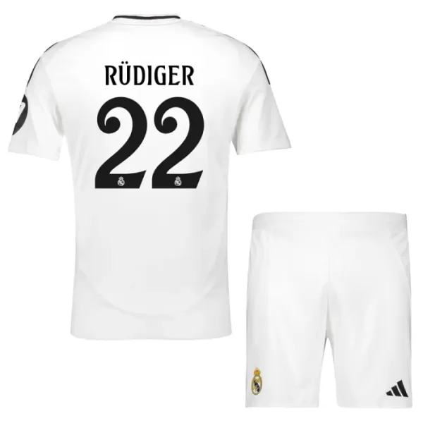 Kit De Football Real Madrid Antonio Rudiger 22 Enfant Domicile 24/25