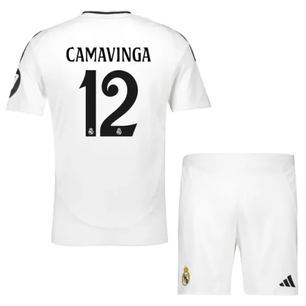 Kit De Football Real Madrid Eduardo Camavinga 12 Enfant Domicile 24/25