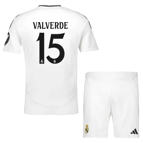 Kit De Football Real Madrid Federico Valverde 15 Enfant Domicile 24/25