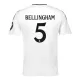 Kit De Football Real Madrid Jude Bellingham 5 Enfant Domicile 24/25