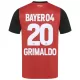 Kit De Football Bayer 04 Leverkusen Alejandro Grimaldo 20 Enfant Domicile 24/25