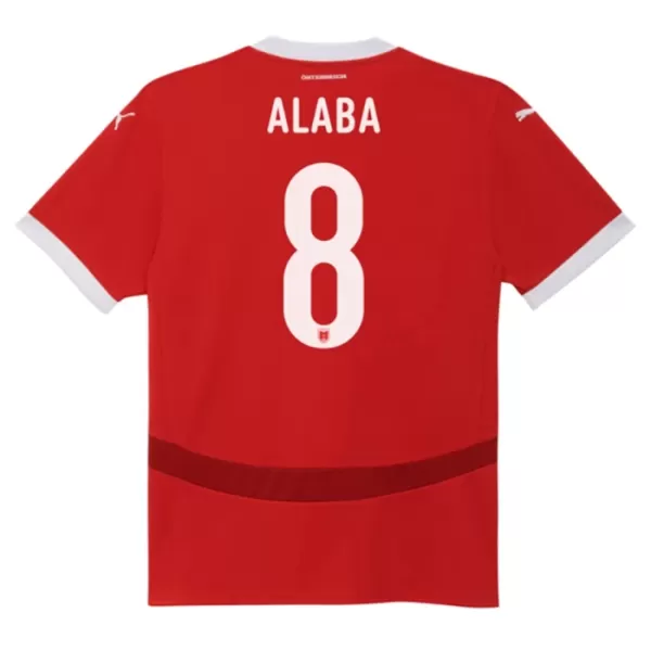 Maillot De Foot Autriche David Alaba 8 Domicile Euro 2024