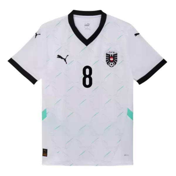 Maillot De Foot Autriche David Alaba 8 Extérieur Euro 2024