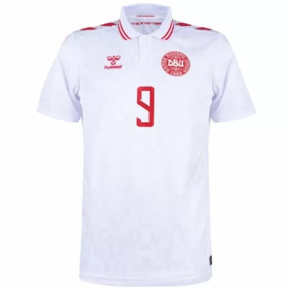 Maillot De Foot Danemark Rasmus Højlund 9 Domicile Euro 2024