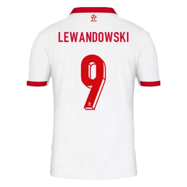 Maillot De Foot Pologne Robert Lewandowski 9 Domicile Euro 2024