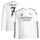 Maillot De Foot Real Madrid Vinicius Junior 7 Domicile 24/25 Manches Longues