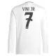 Maillot De Foot Real Madrid Vinicius Junior 7 Domicile 24/25 Manches Longues