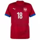 Maillot De Foot Serbie Dušan Vlahovic 18 Domicile Euro 2024