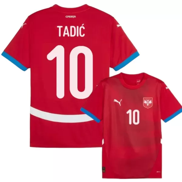 Maillot De Foot Serbie Tadic 10 Domicile Euro 2024