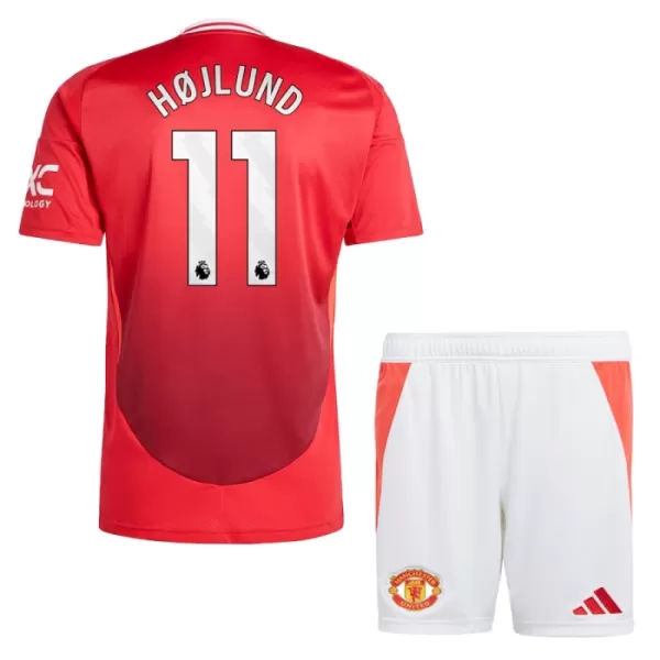 Kit De Football Manchester United Rasmus Højlund 11 Enfant Domicile 24/25