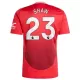 Maillot De Foot Manchester United Luke Shaw 23 Domicile 24/25