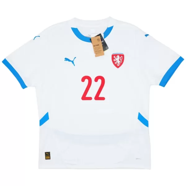 Maillot De Foot République tchèque Soucek 22 Extérieur Euro 2024