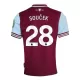 Maillot De Foot West Ham United Soucek 28 Domicile 24/25