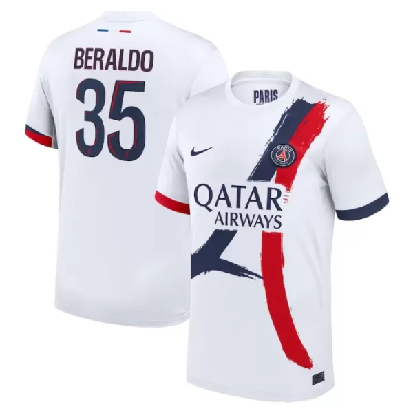 Maillot De Foot Paris Saint-Germain Lucas Beraldo 35 Extérieur 24/25