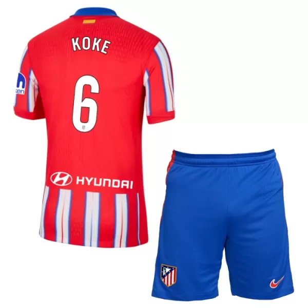 Kit De Football Atlético Madrid Koke 6 Enfant Domicile 24/25