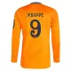 Maillot De Foot Real Madrid Kylian Mbappé 9 Extérieur 24/25 Manches Longues