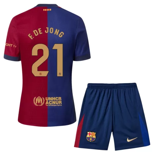 Kit De Football FC Barcelone Frenkie de Jong 21 Enfant Domicile 24/25