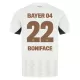 Maillot De Foot Bayer 04 Leverkusen Victor Boniface 22 Extérieur 24/25