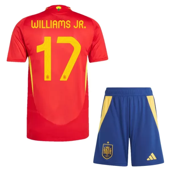 Kit De Football Espagne Williams JR 17 Enfant Domicile Euro 2024