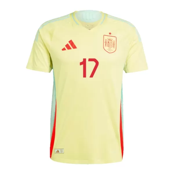 Kit De Football Espagne Williams JR 17 Enfant Extérieur Euro 2024