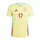 Kit De Football Espagne Williams JR 17 Enfant Extérieur Euro 2024