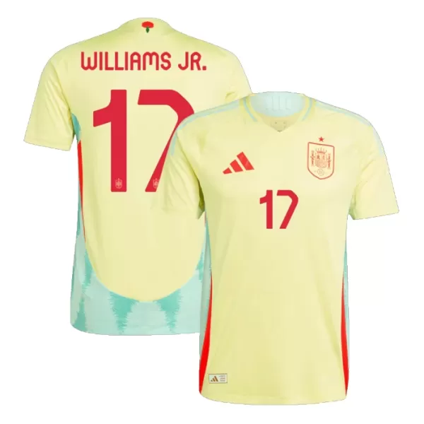 Maillot De Foot Espagne Williams JR 17 Extérieur Euro 2024