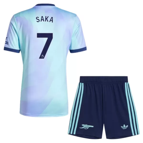 Kit De Football Arsenal Bukayo Saka 7 Enfant Third 24/25