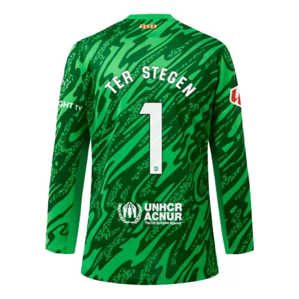 Maillot De Foot Gardien FC Barcelone Marc-André ter Stegen 1 Domicile 24/25 Manches Longues