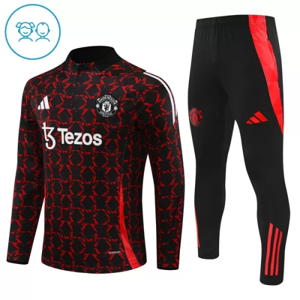 Manchester United Enfant Kit de Sweat-shirt d’entraînement 24/25 Noir