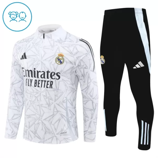 Real Madrid Enfant Kit de Sweat-shirt d’entraînement 24/25 Blanc