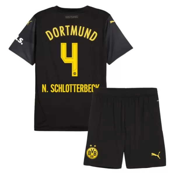 Kit De Football Borussia Dortmund Nico Schlotterbeck 4 Enfant Extérieur 24/25