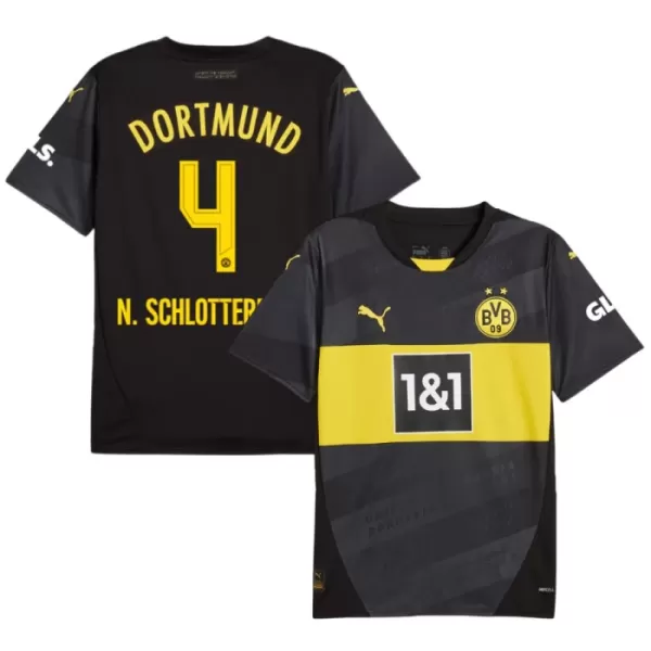 Maillot De Foot Borussia Dortmund Nico Schlotterbeck 4 Extérieur 24/25