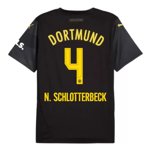 Maillot De Foot Borussia Dortmund Nico Schlotterbeck 4 Extérieur 24/25