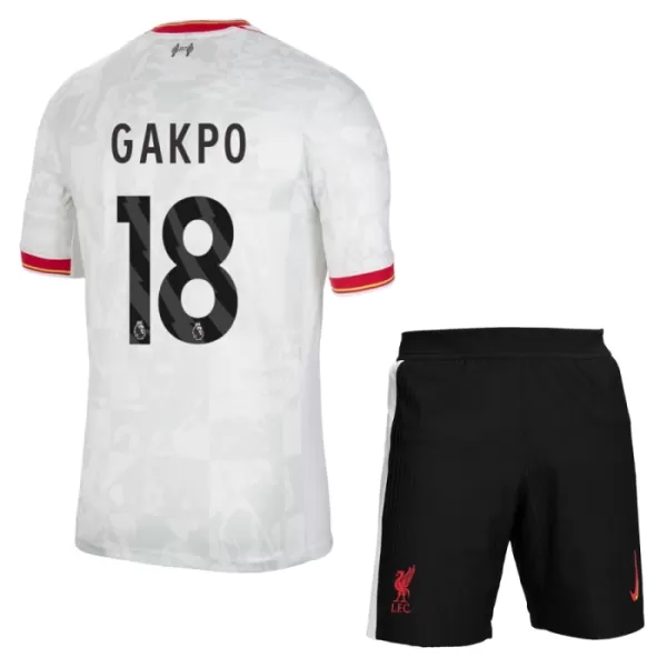 Kit De Football Liverpool Cody Gakpo 18 Enfant Third 24/25