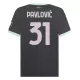 Maillot De Foot Milan AC Pavlovic 31 Third 24/25