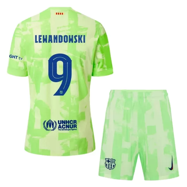 Kit De Football FC Barcelone Robert Lewandowski 9 Enfant Third 24/25