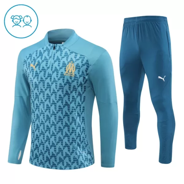 Olympique de Marseille Enfant Kit de Sweat-shirt d’entraînement 24/25 Bleu