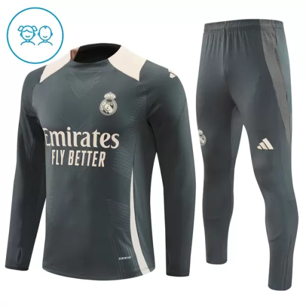 Real Madrid Enfant Maillots d'entraînement 24/25 Gris