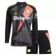 Kit De Football Gardien Aston Villa Enfant 24/25 Manches Longues Noir