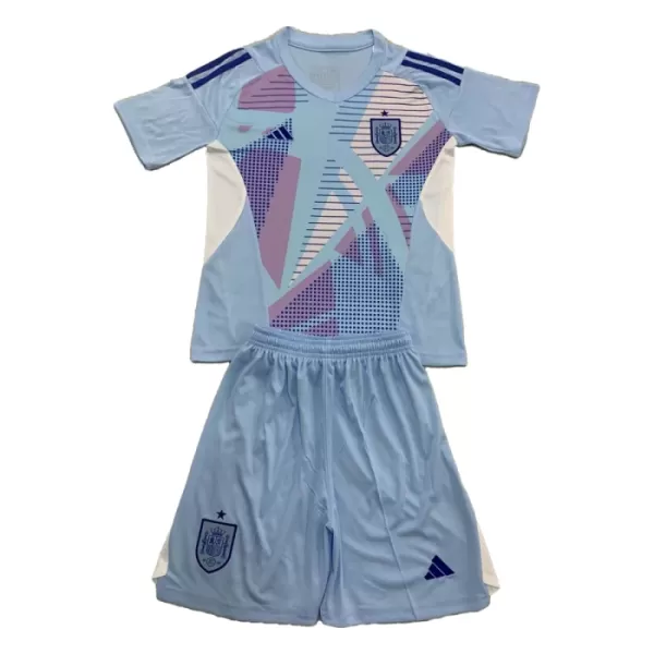 Kit De Football Gardien Espagne Enfant Euro 2024 Bleu