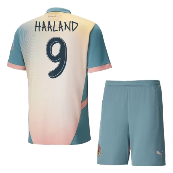 Kit De Football Manchester City Erling Haaland 9 Enfant Fourth 24/25