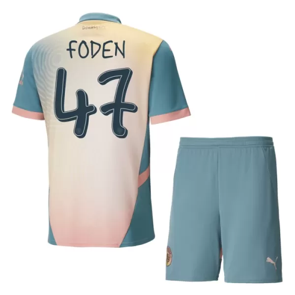 Kit De Football Manchester City Phil Foden 47 Enfant Fourth 24/25