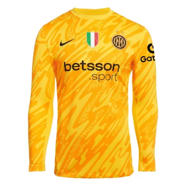 Maillot De Foot Gardien Inter Milan 24/25 Manches Longues Jaune